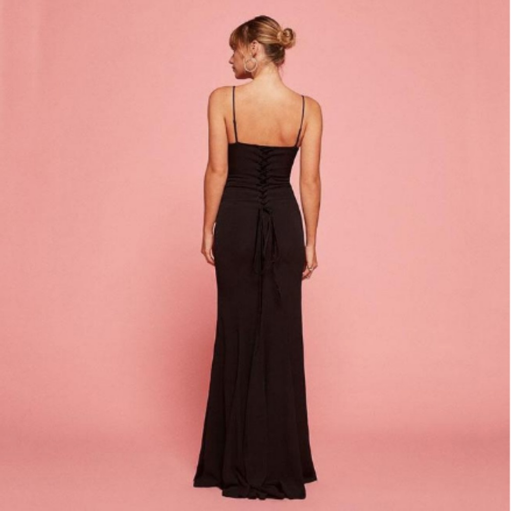 NWT Reformation black Dalia Dress sz. 4